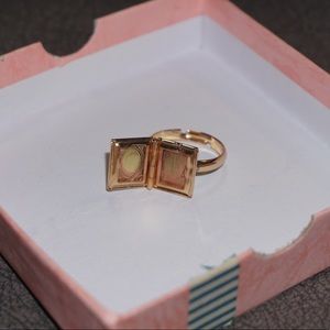 Bookworm Locket Ring